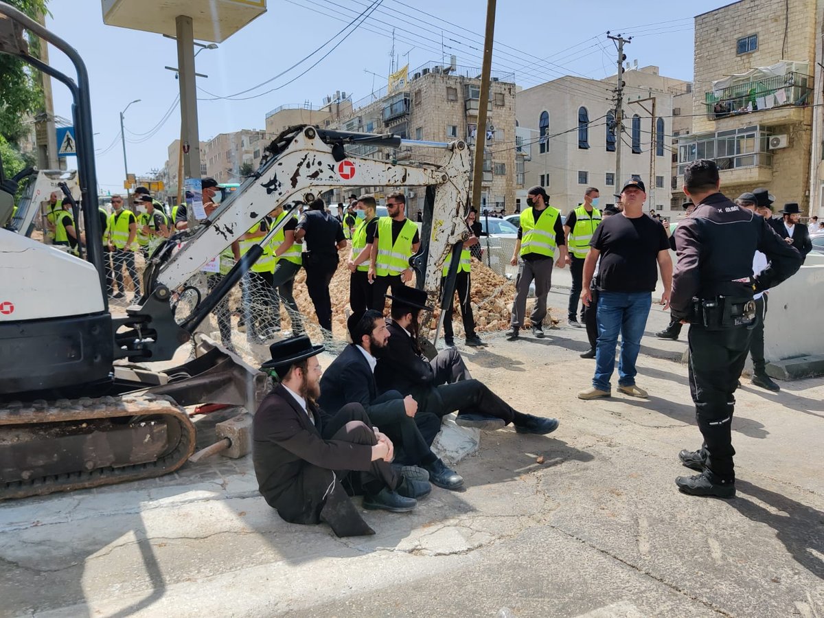 הקיצונים הפגינו נגד הרכבת הקלה: 6 נעצרו