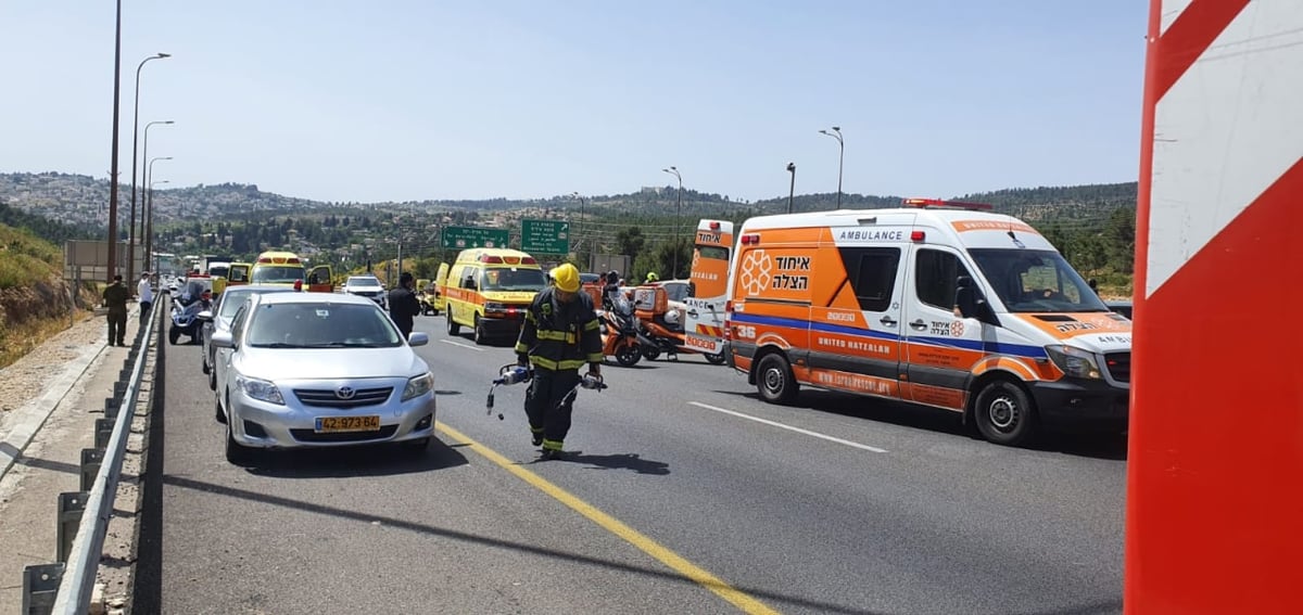 בכביש 1 סמוך למבשרת: תאונת דרכים קשה