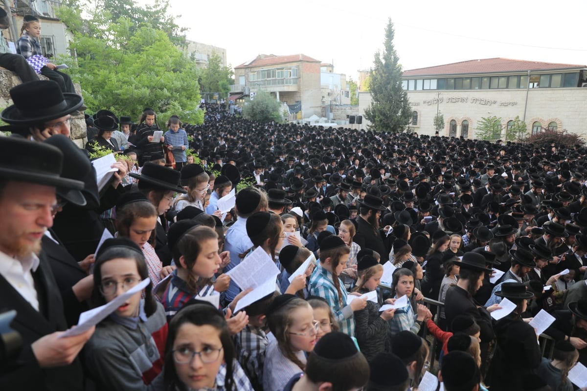 אלפים בעצרת 'העדה החרדית' בעקבות אסון מירון