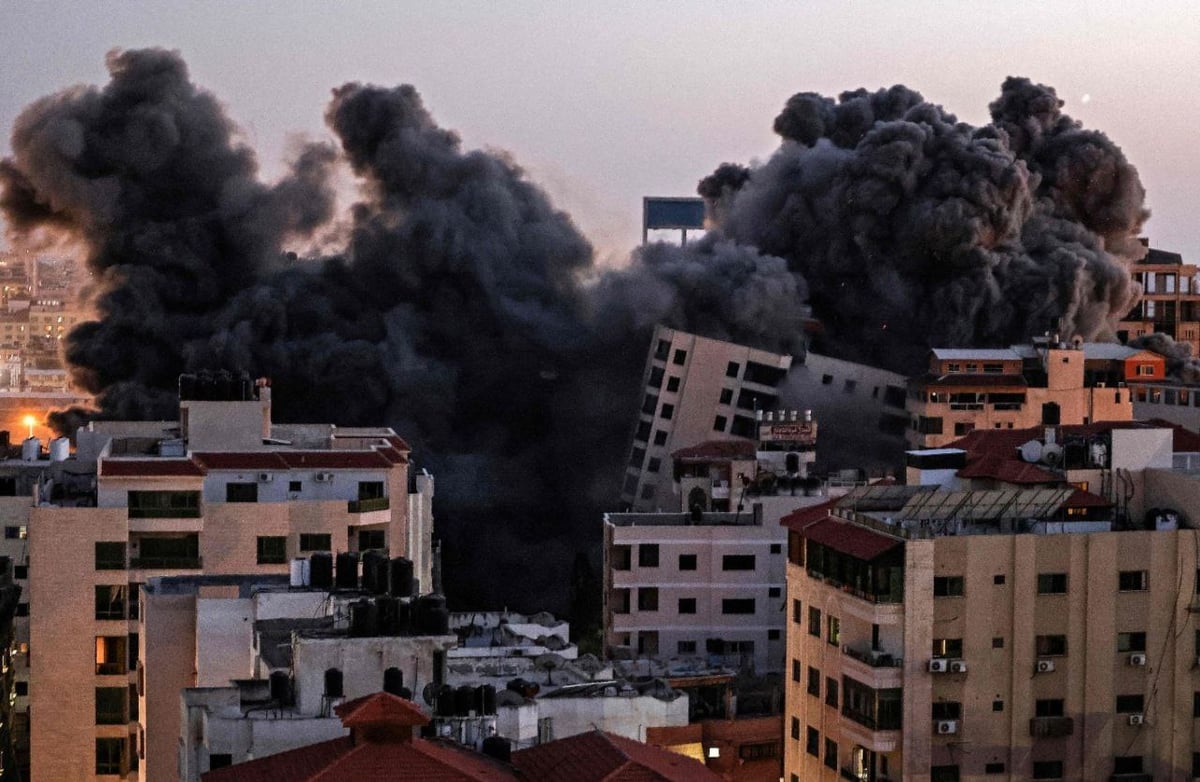 כך צה"ל החריב את מגדל 'הנאדי' בעזה • תיעוד