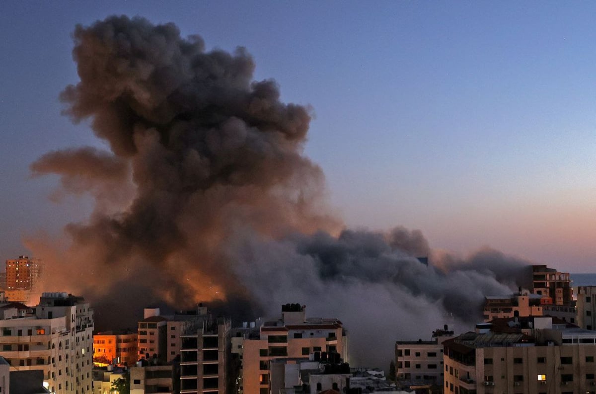 כך צה"ל החריב את מגדל 'הנאדי' בעזה • תיעוד