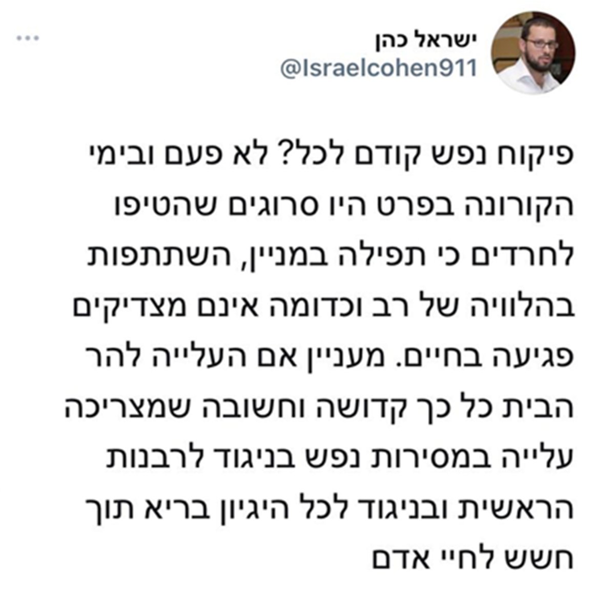 האשמתם בקורונה ובמירון; מה עם הר הבית?