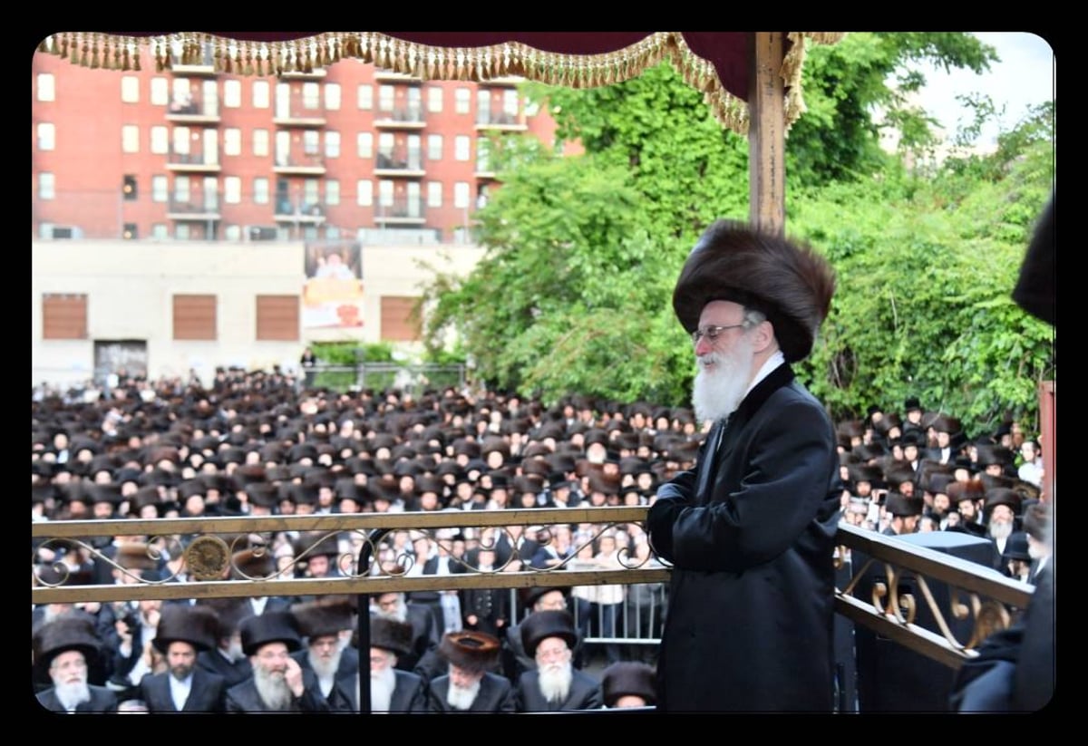 המונים בחתונת נכד הרבי מויז'ניץ בארה"ב