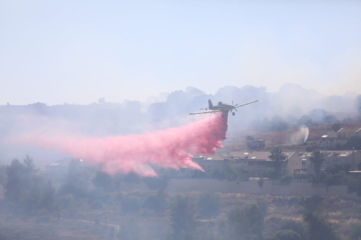 במהלך השבת התחדשה האש בצור הדסה