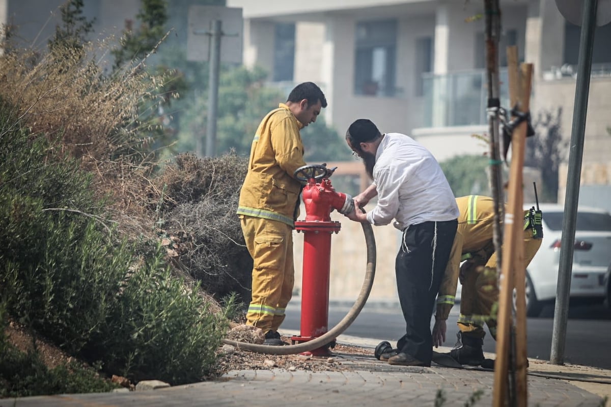 במהלך השבת התחדשה האש בצור הדסה