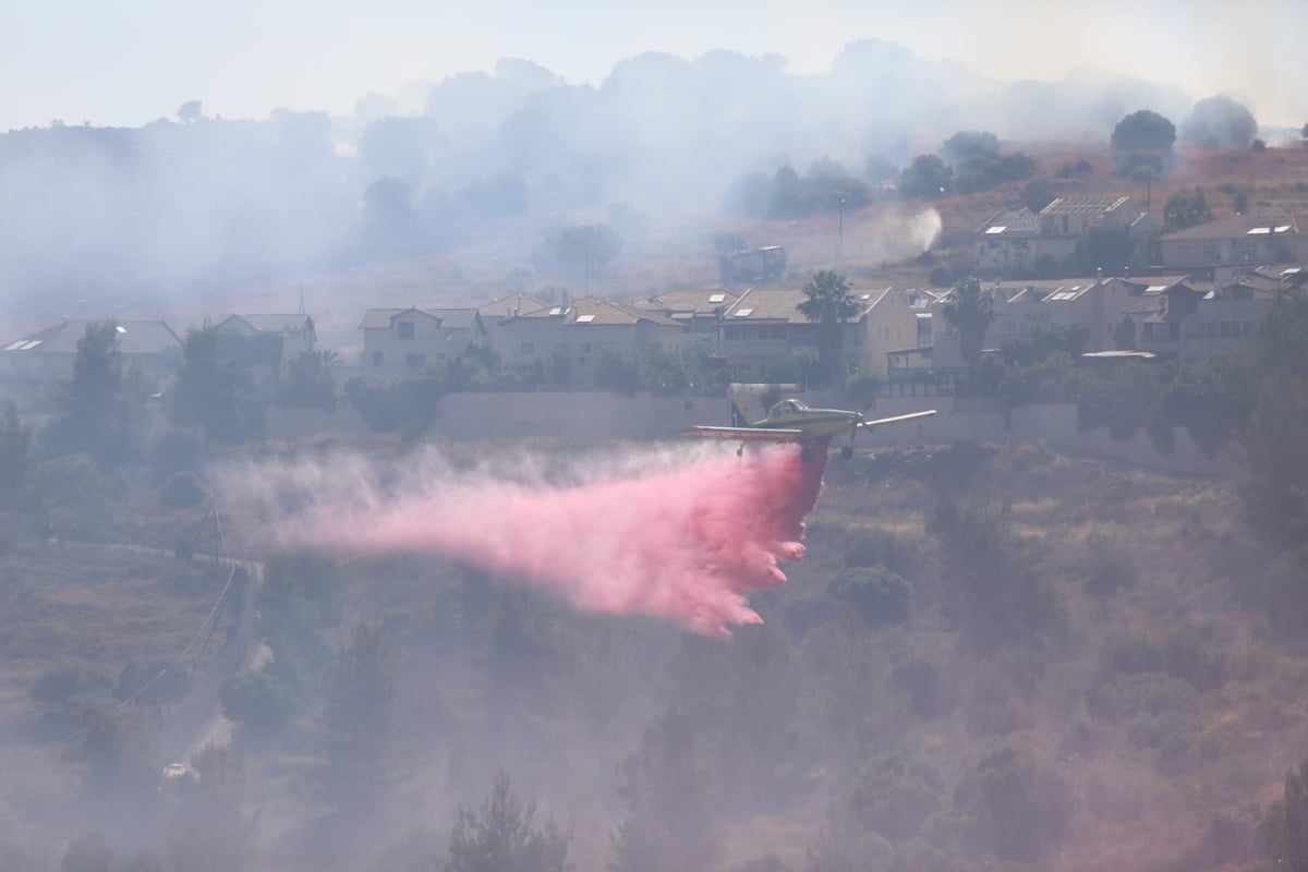 במהלך השבת התחדשה האש בצור הדסה