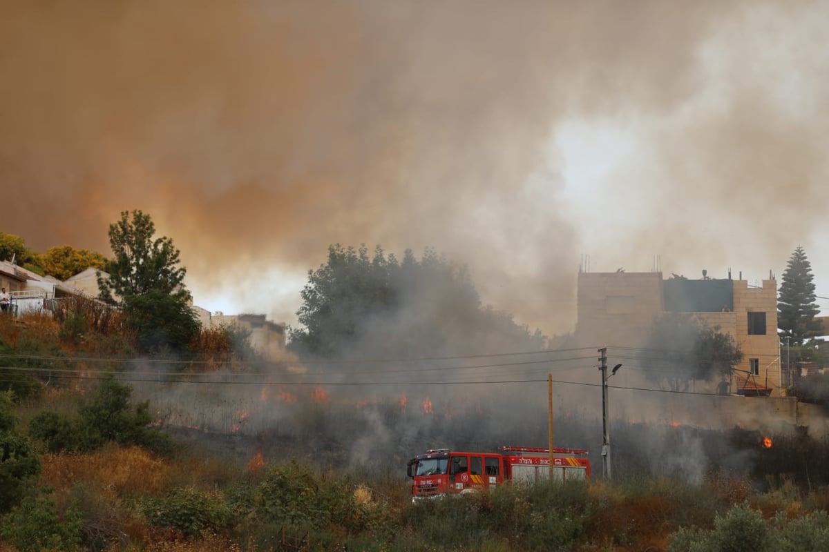 אש בוערת בהרי ירושלים; "הוסרה הסכנה מעל הישובים"