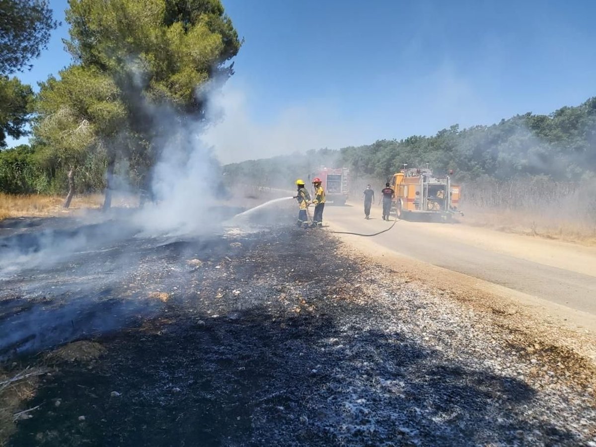 המתיחות הביטחונית: בלוני התבערה שבו, ואיתם השריפות