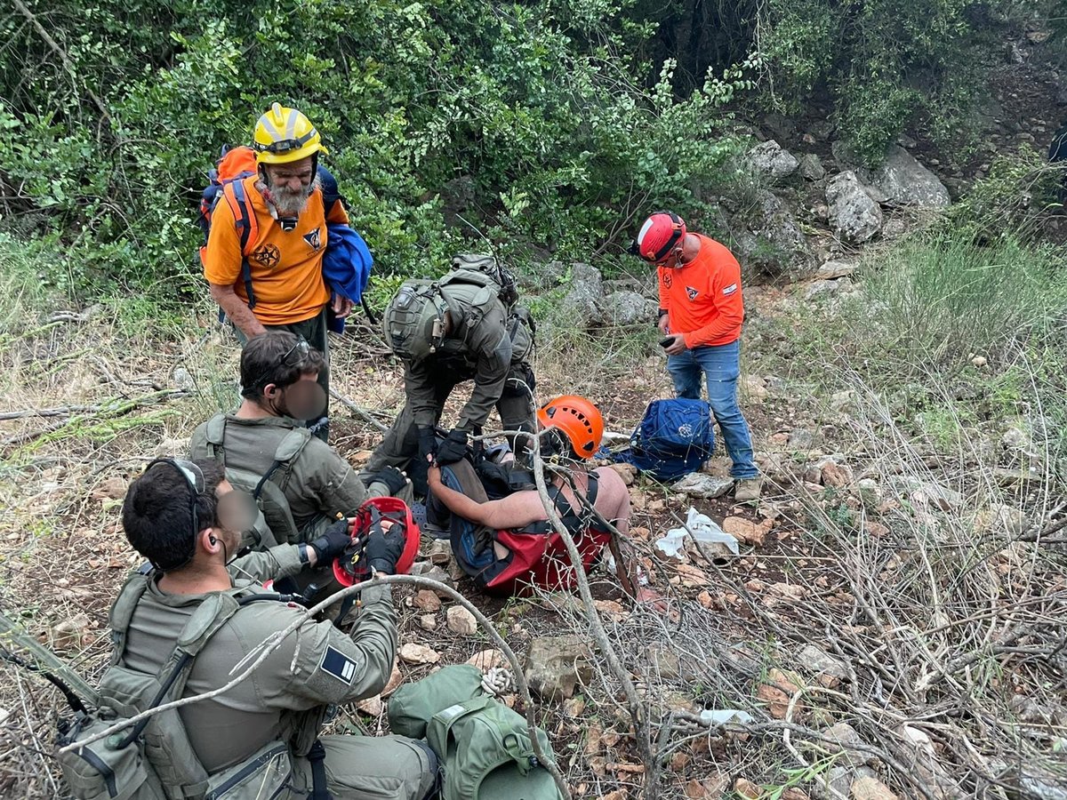 בתוך סבך הנחל: הנעדר נמצא מותש, וחולץ