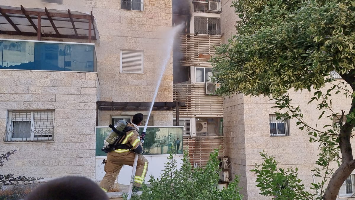 מודיעין עילית: הכבאים השתלטו על האש