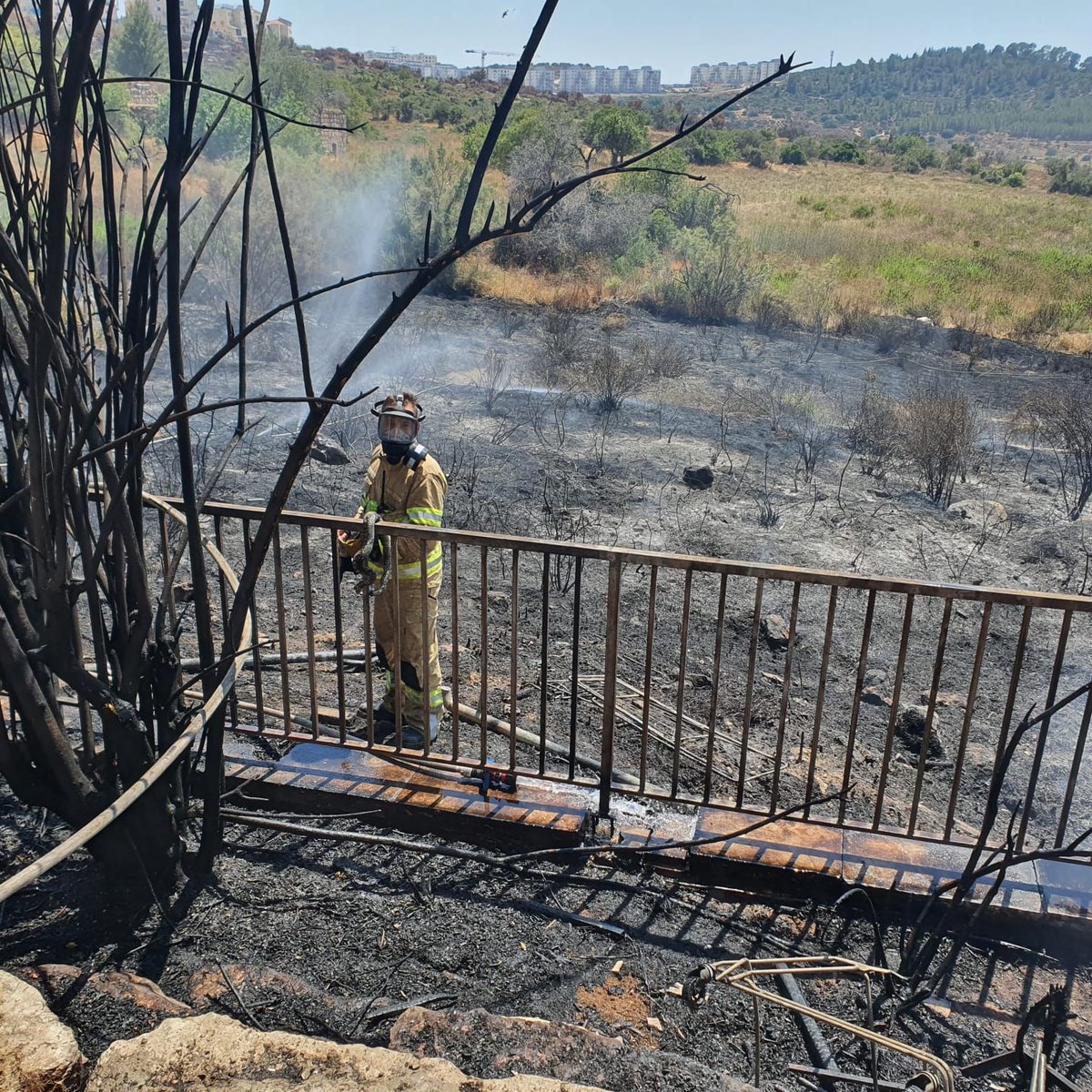 שריפה פרצה בעיר בית שמש, תושבים פונו