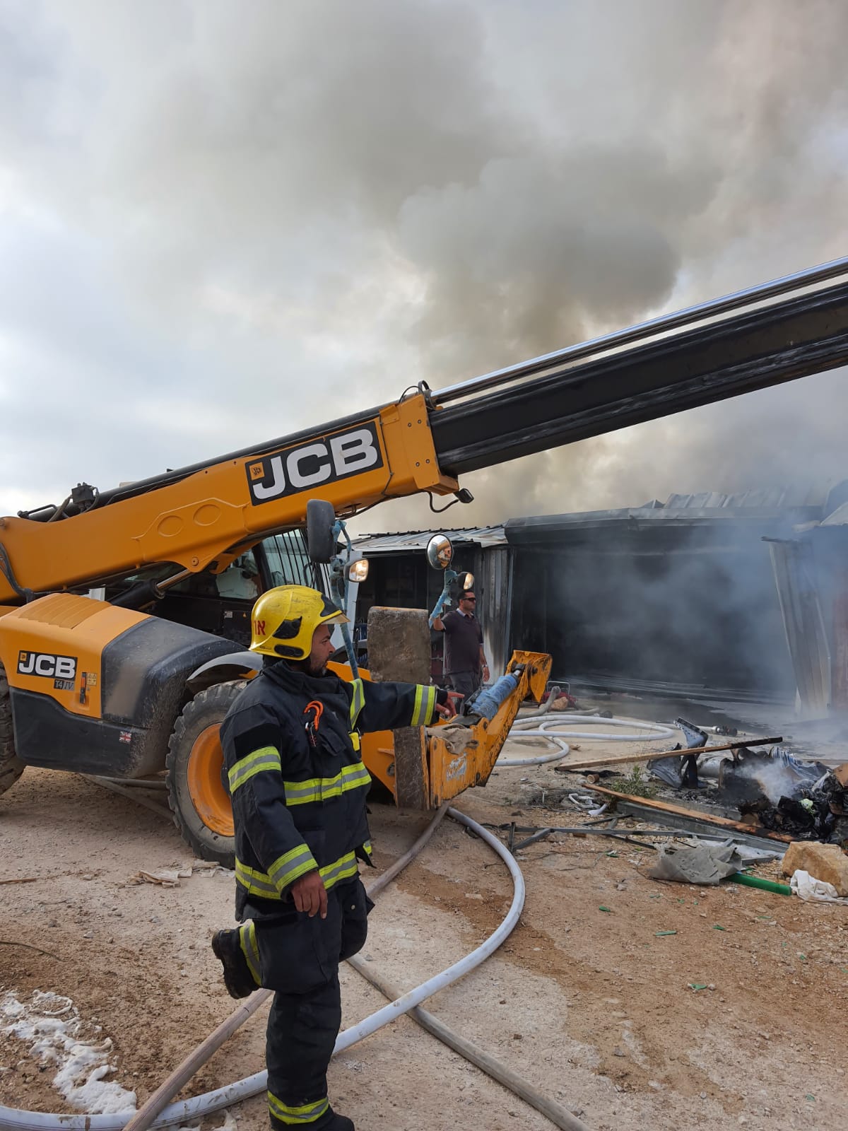 מתחם עמותת חסד במודיעין עילית נשרף