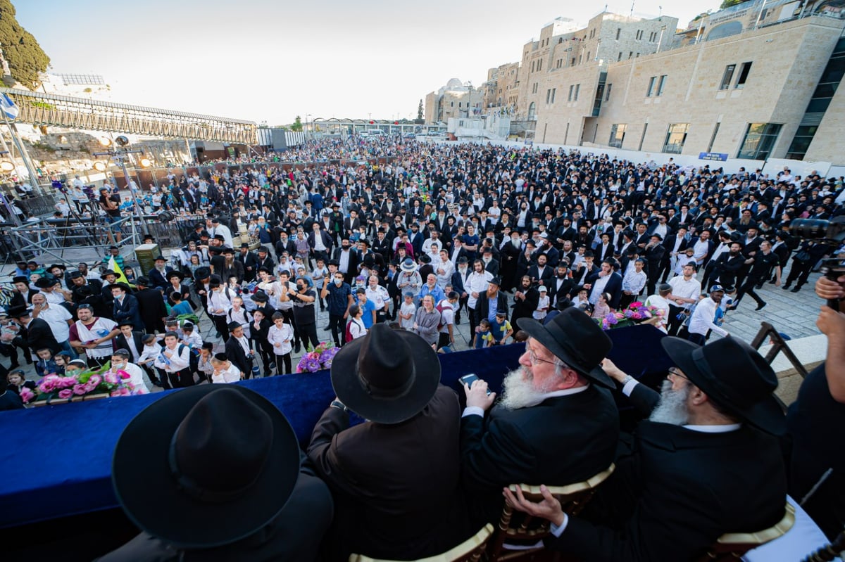 מעל רבבה חגגו את הכנסת 'ספר התורה של ילדי ישראל' • תיעוד