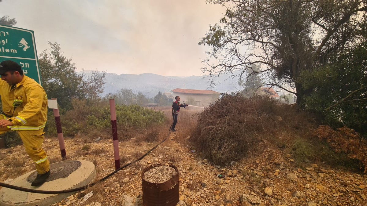 השריפה בשורש: בתים פונו, כביש 1 נפתח לתנועה