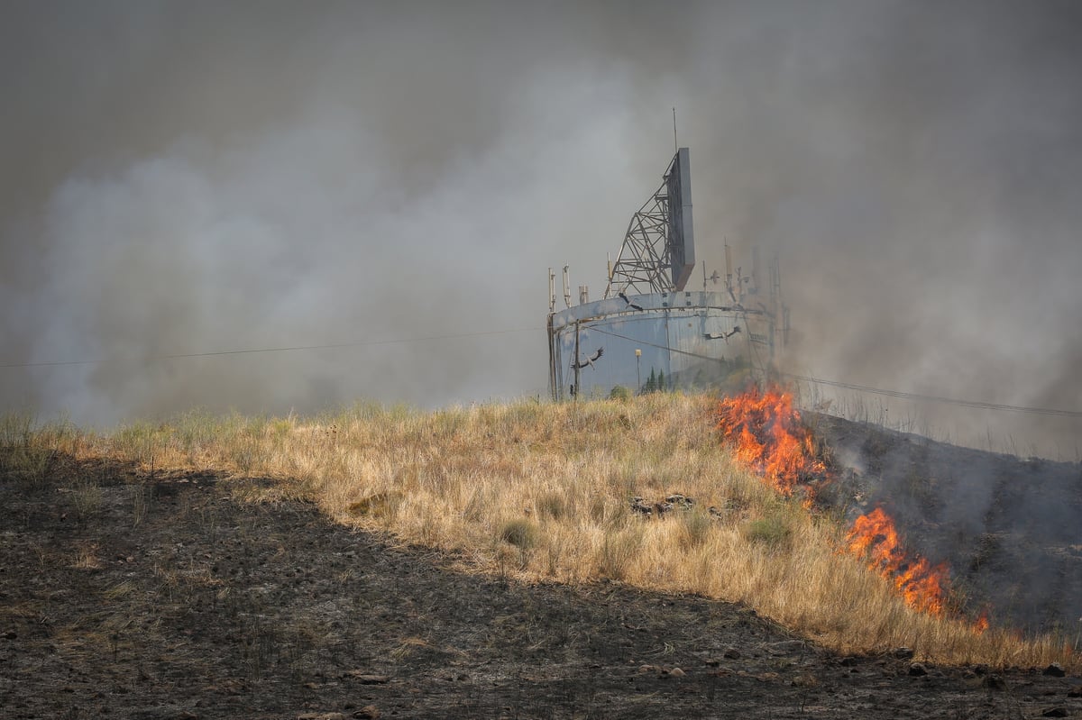 תיעוד: כאן נפלה הרקטה ששוגרה מלבנון