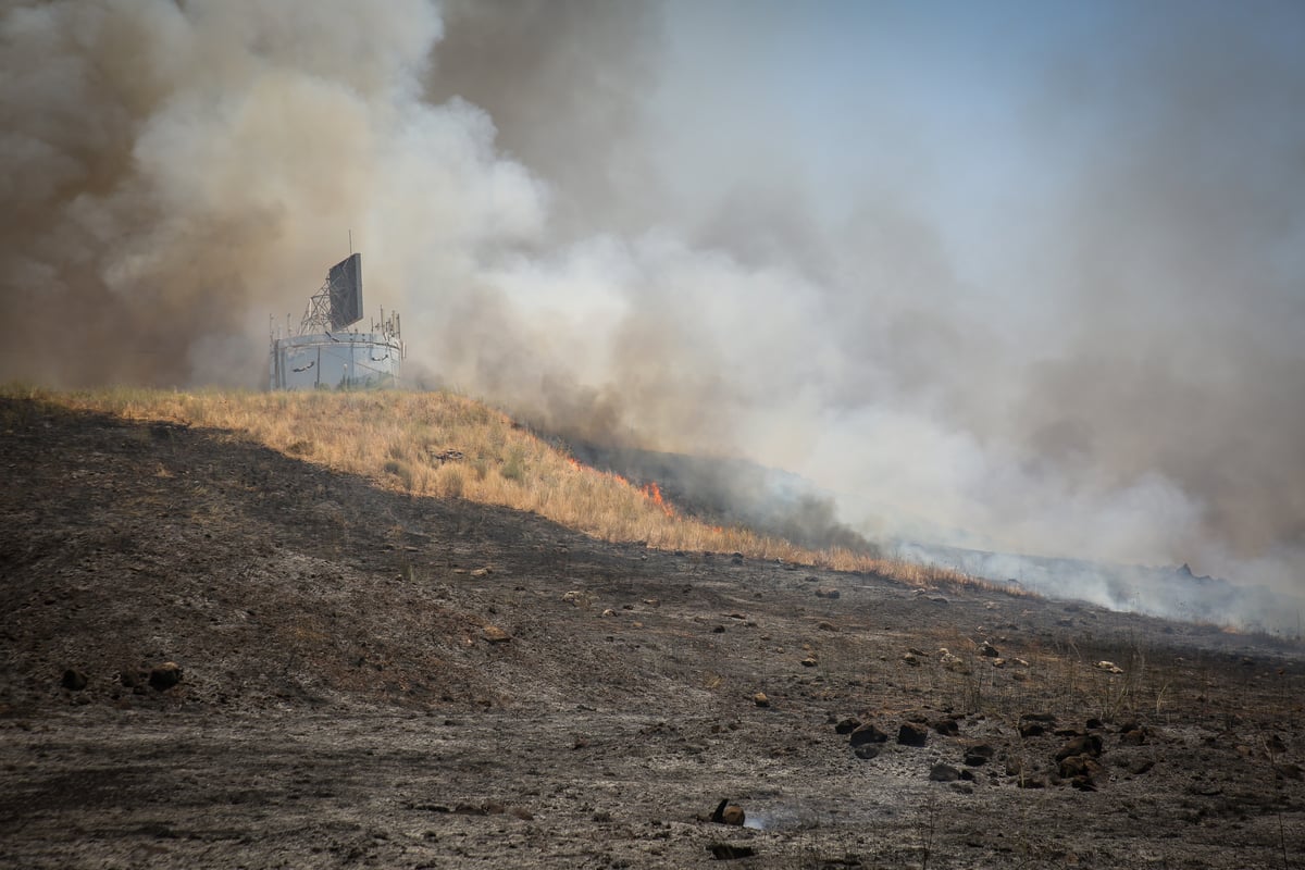 תיעוד: כאן נפלה הרקטה ששוגרה מלבנון