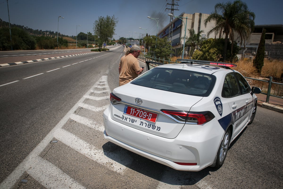 תיעוד: כאן נפלה הרקטה ששוגרה מלבנון