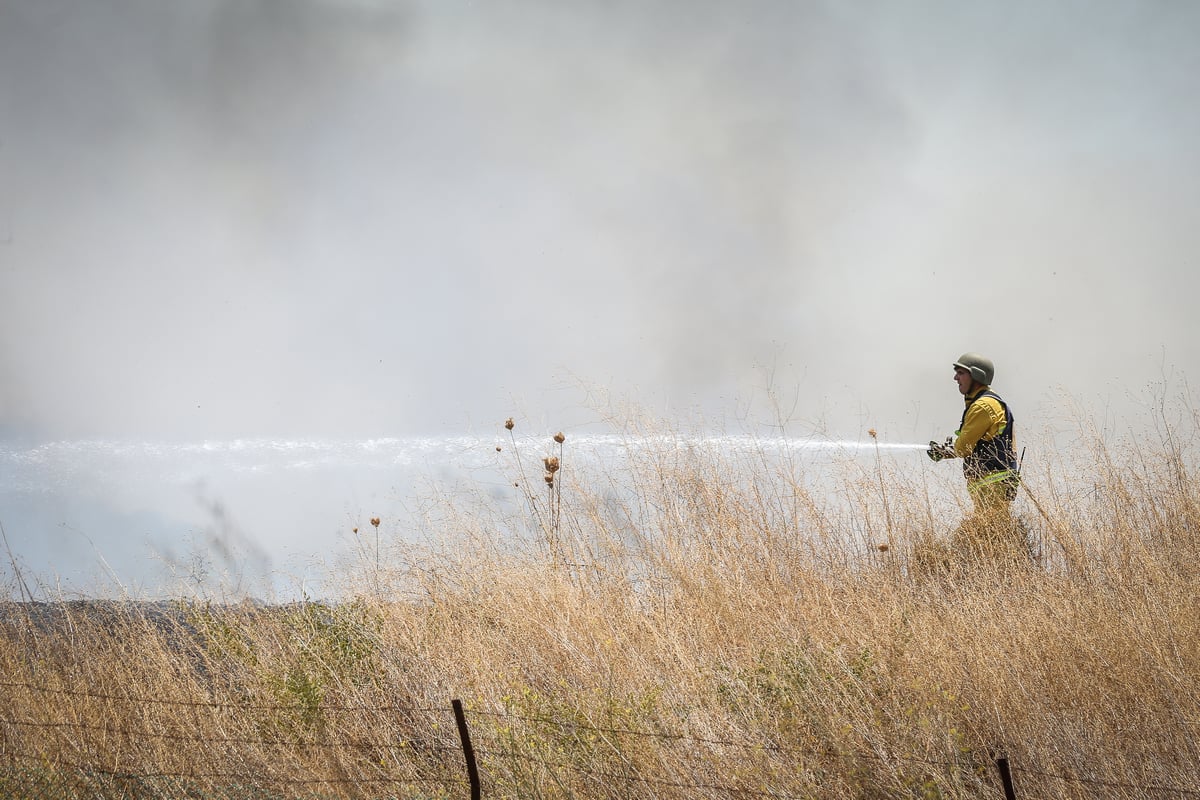 תיעוד: כאן נפלה הרקטה ששוגרה מלבנון