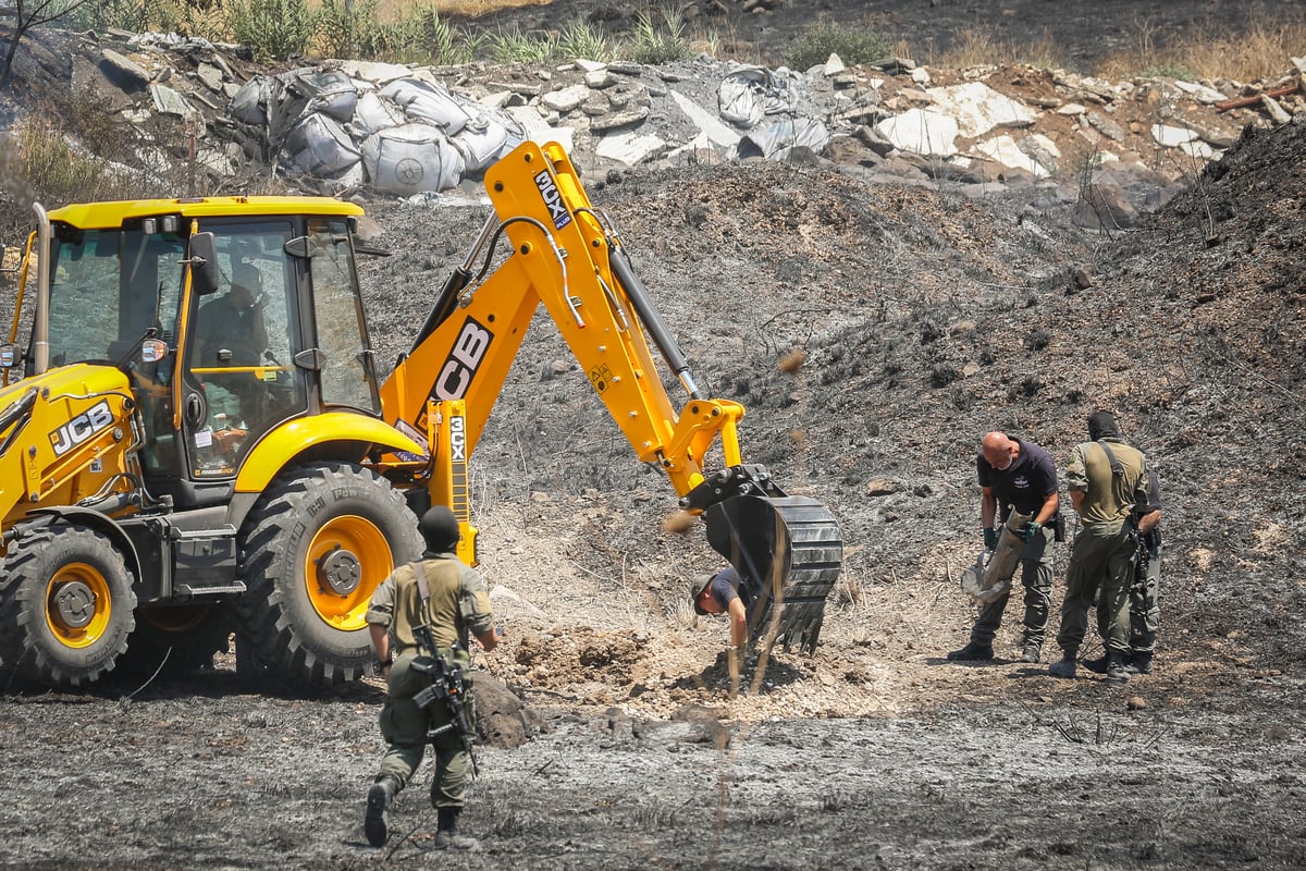 תיעוד: כאן נפלה הרקטה ששוגרה מלבנון