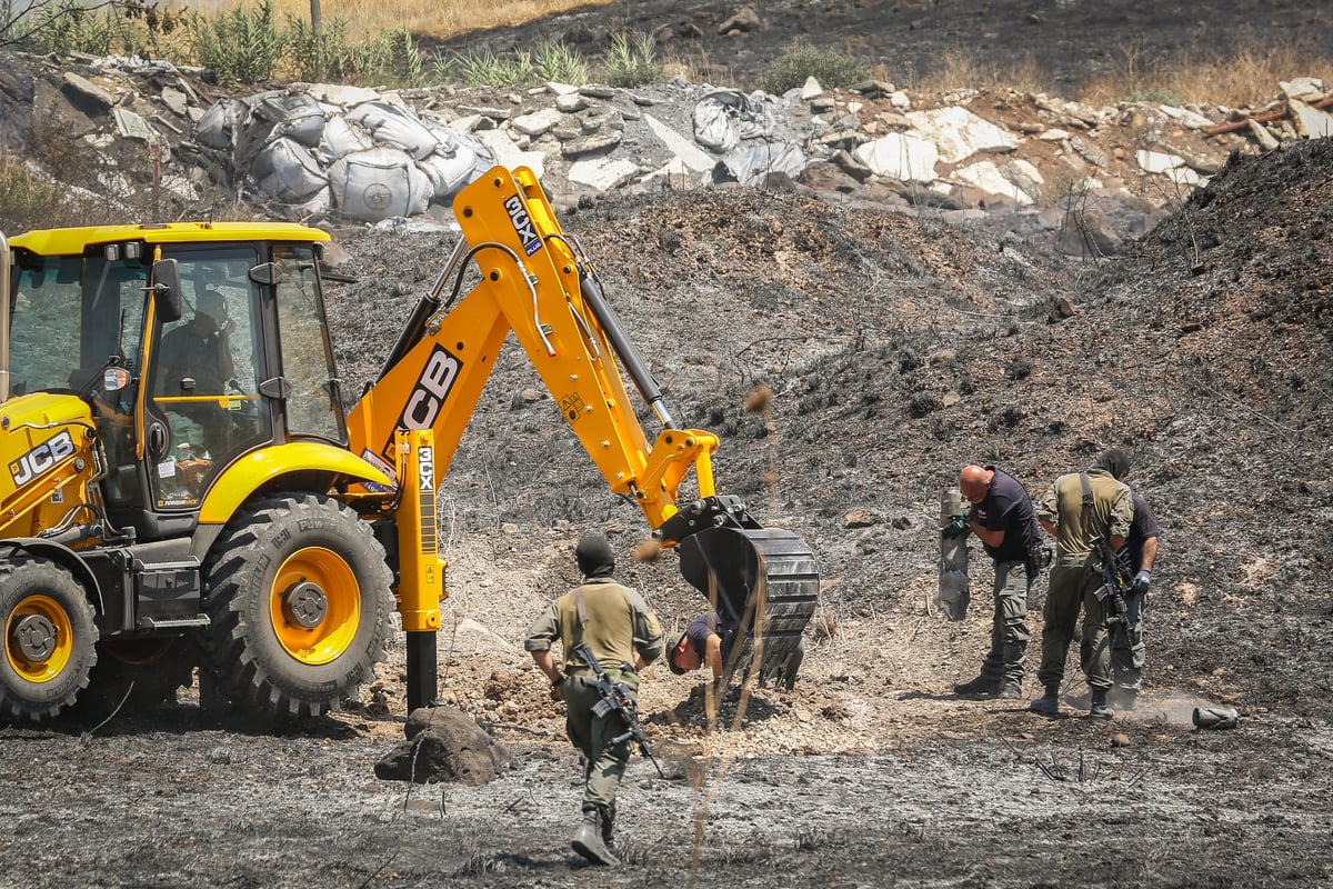 תיעוד: כאן נפלה הרקטה ששוגרה מלבנון