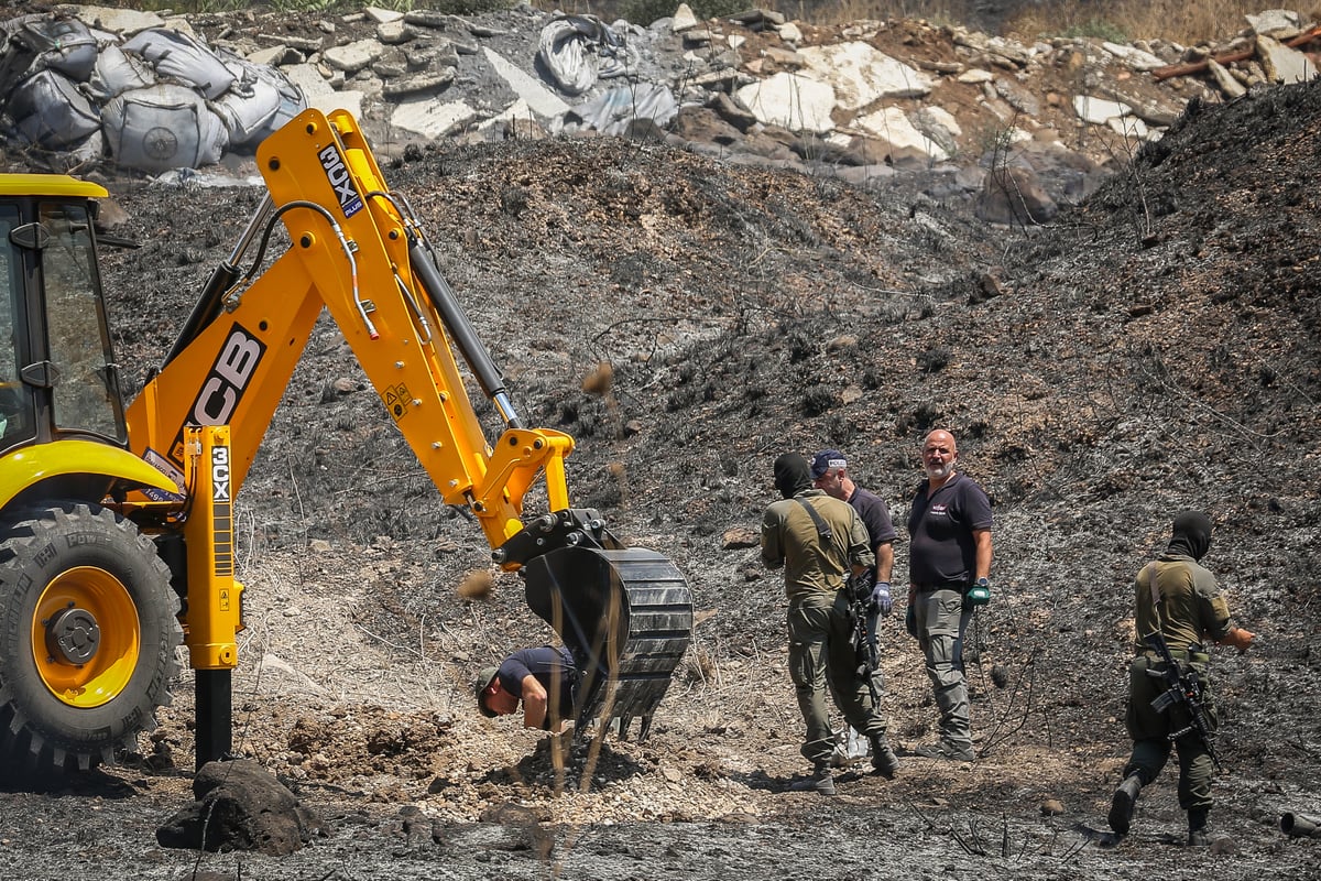 תיעוד: כאן נפלה הרקטה ששוגרה מלבנון