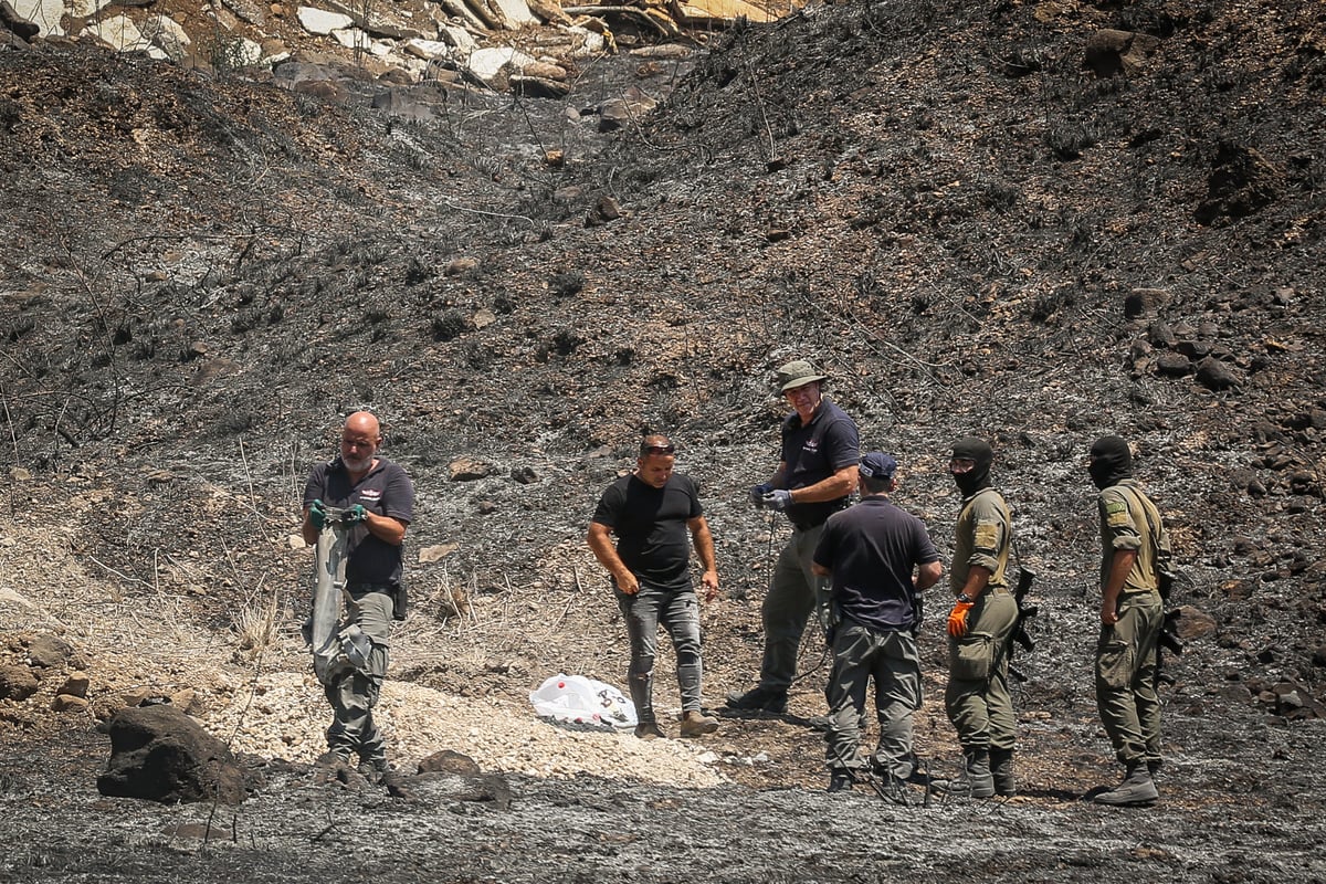 תיעוד: כאן נפלה הרקטה ששוגרה מלבנון