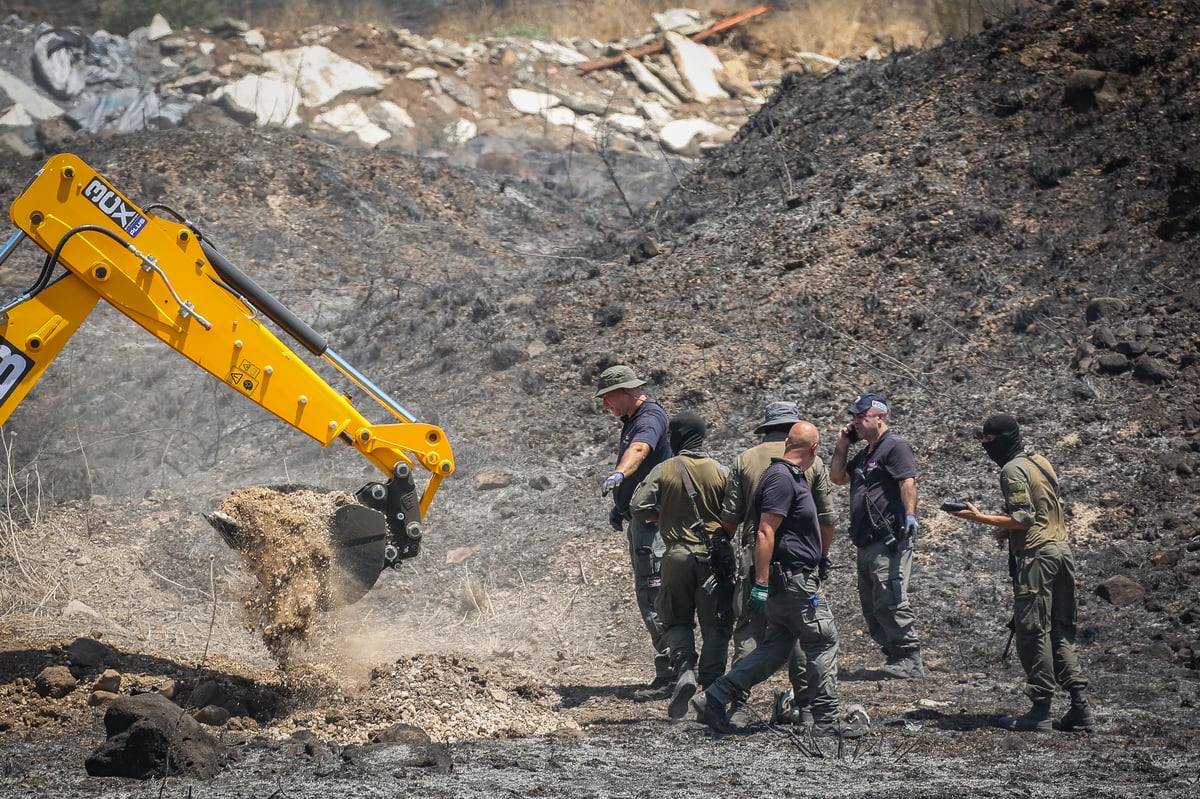 תיעוד: כאן נפלה הרקטה ששוגרה מלבנון