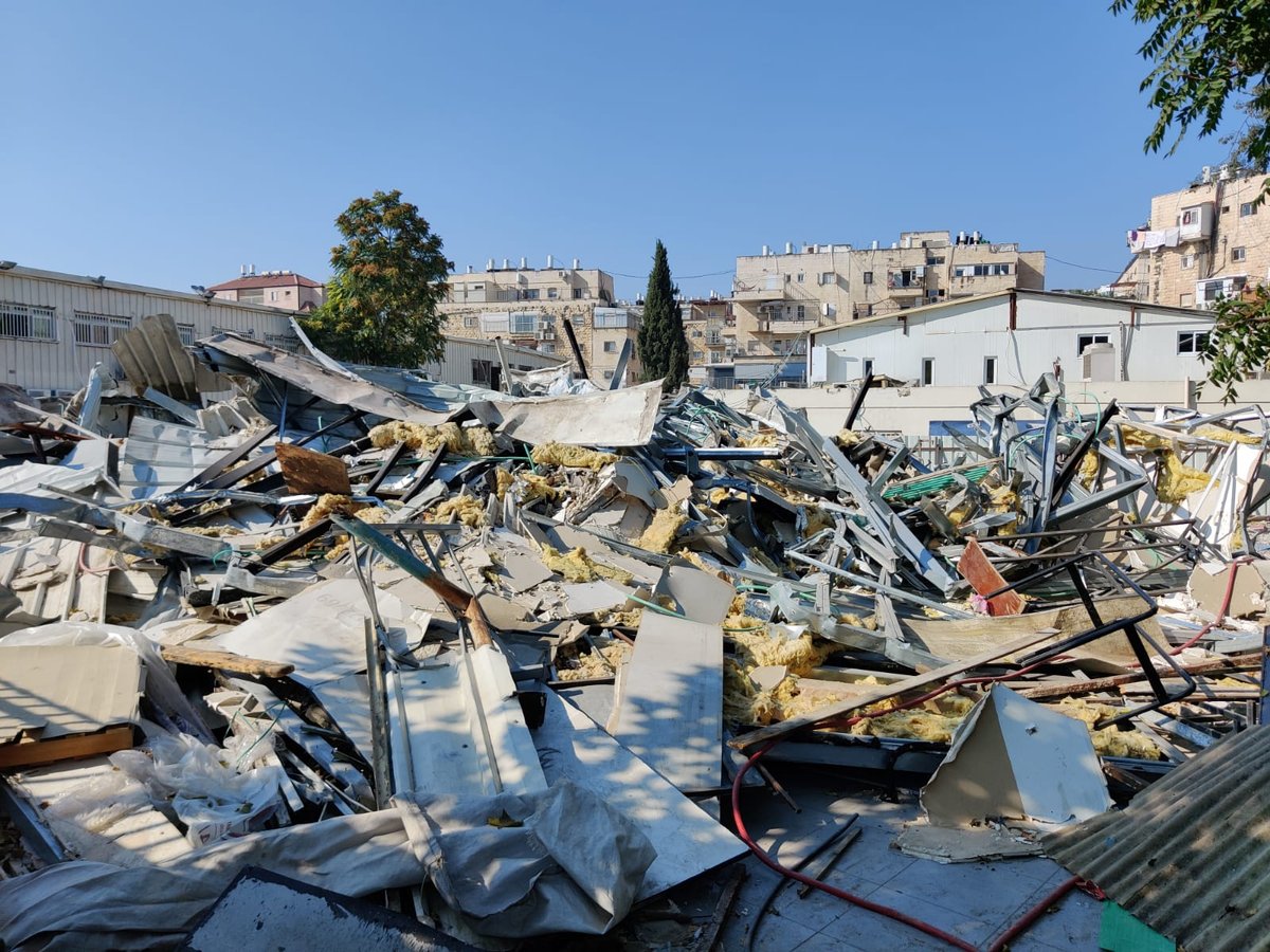 לפני פתיחת שנה"ל: עיריית ירושלים פירקה מבנים של ת"ת