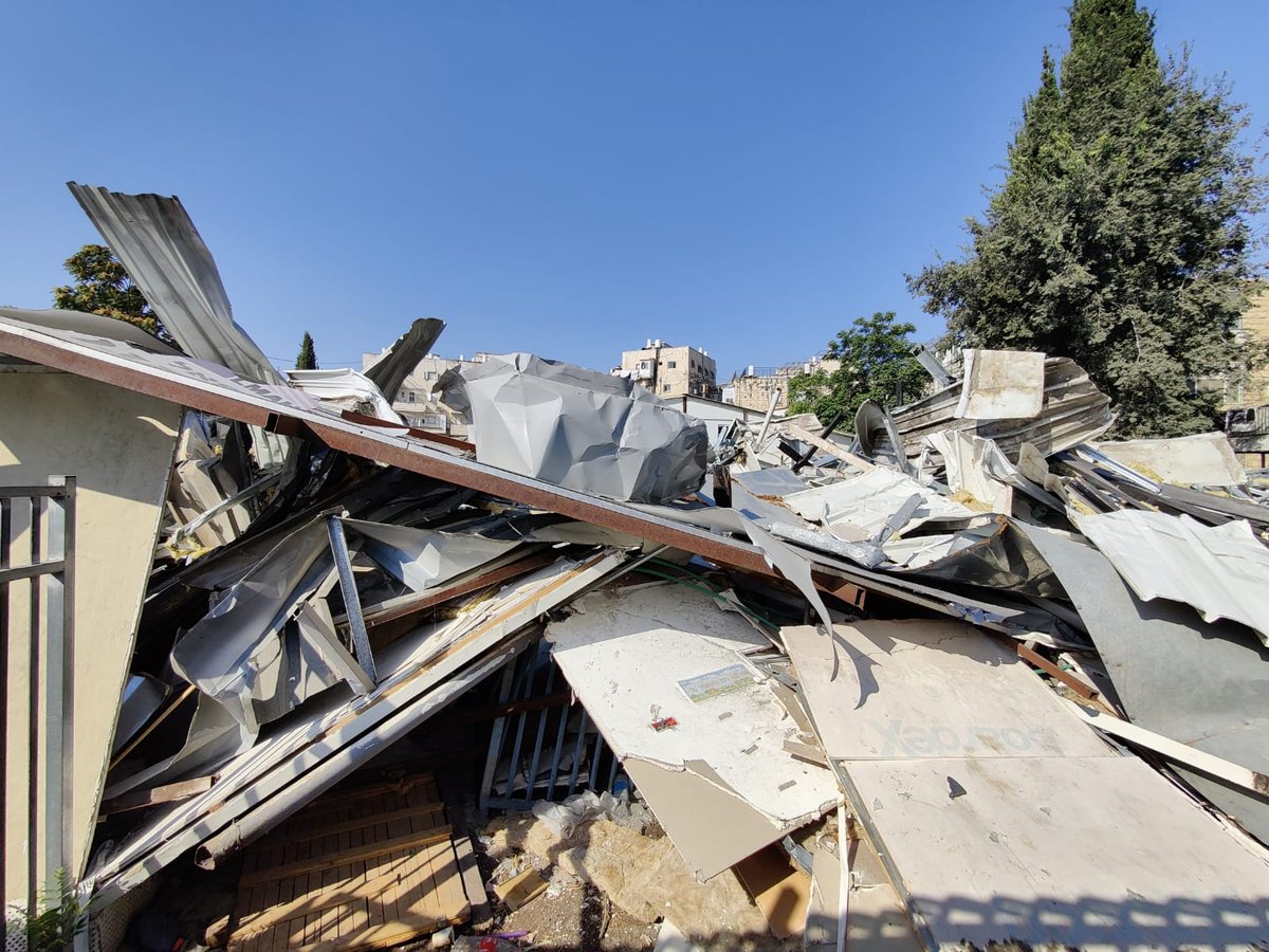 לפני פתיחת שנה"ל: עיריית ירושלים פירקה מבנים של ת"ת