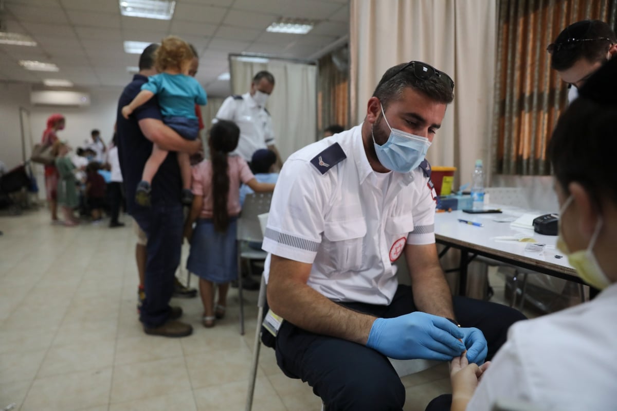 תיעוד: בדיקות סרולוגיות לילדים חרדים בקריית יערים