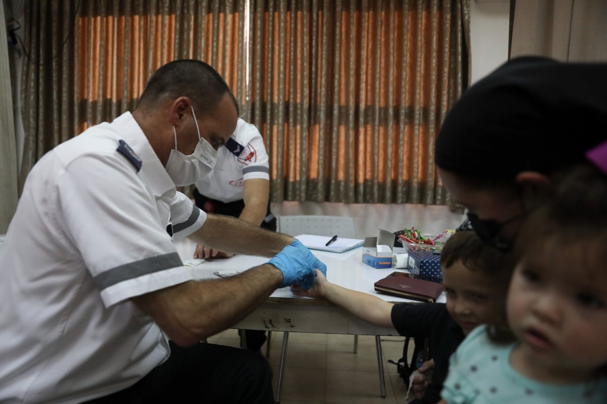 תיעוד: בדיקות סרולוגיות לילדים חרדים בקריית יערים