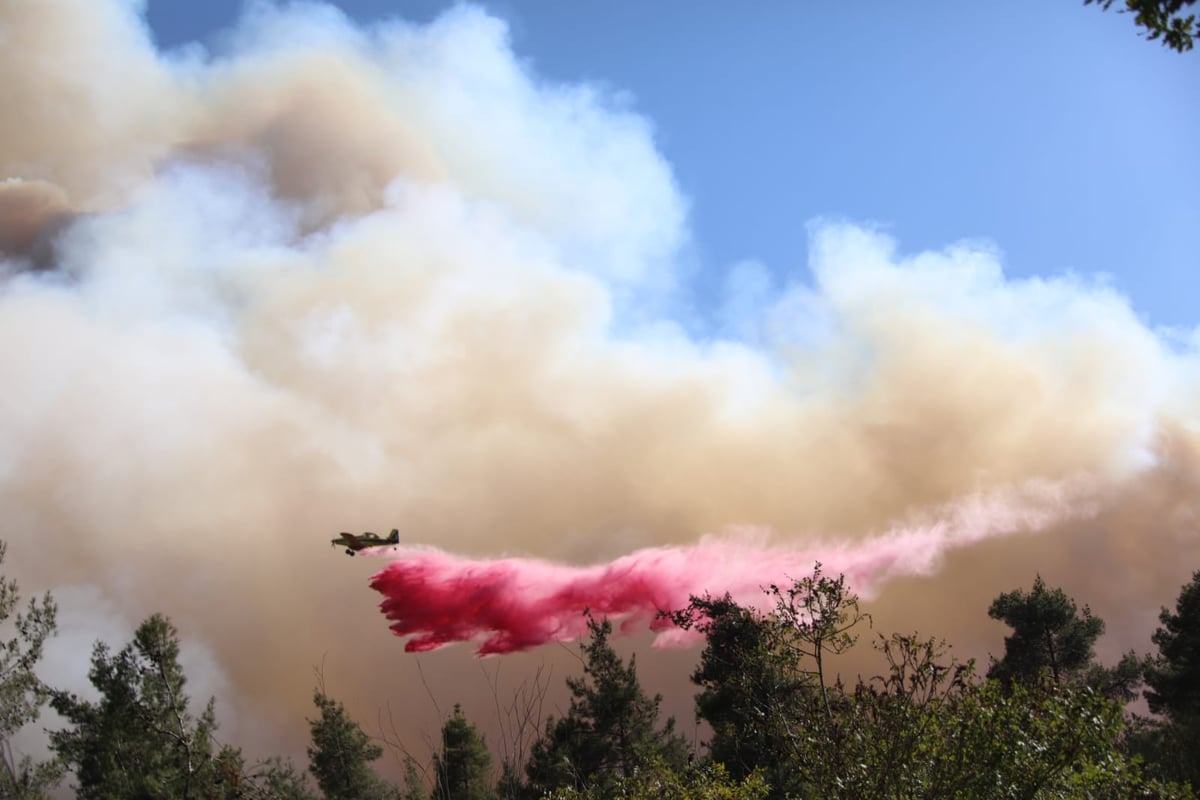 שריפת הענק בהרי ירושלים: "נערכים לקראת הלילה" • צפו