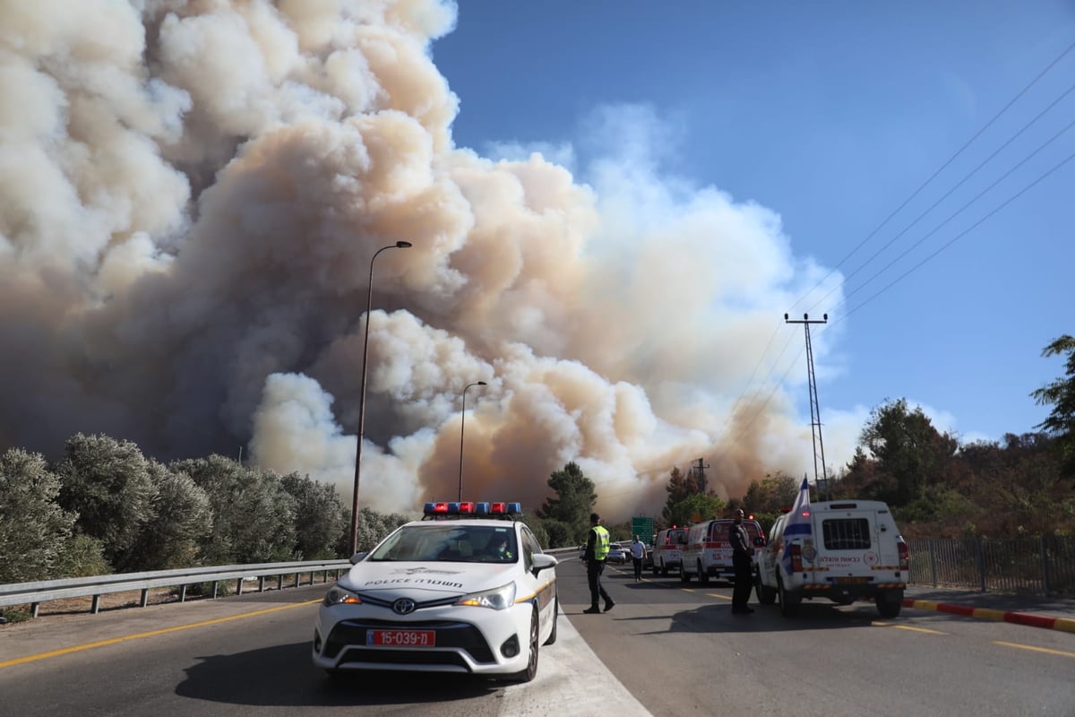 שריפת הענק בהרי ירושלים: "נערכים לקראת הלילה" • צפו