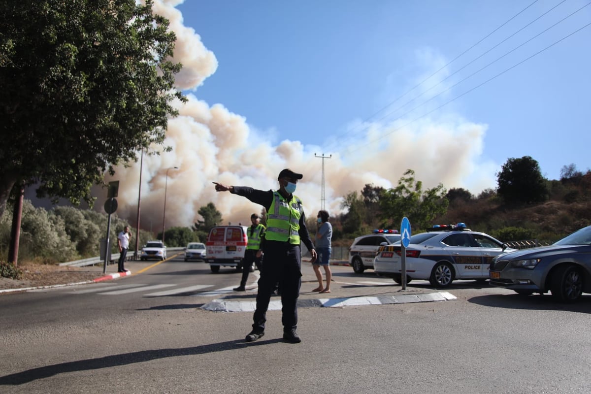 שריפת ענק ליד ירושלים; יישובים שלמים פונו; אין שליטה