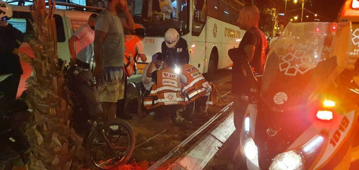 תאונה בבני ברק; פצוע בינוני הובהל לביה"ח