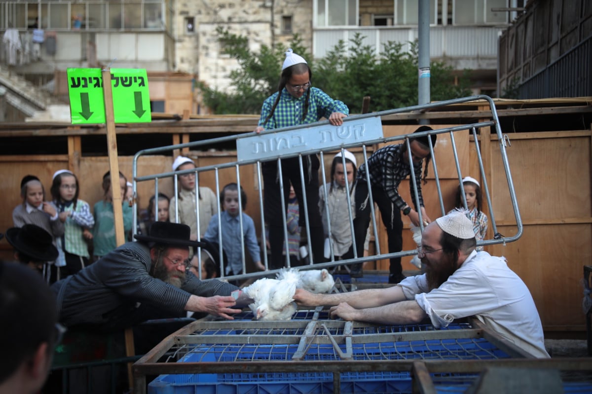 תיעוד: מנהג הכפרות בבתי אונגרין בירושלים