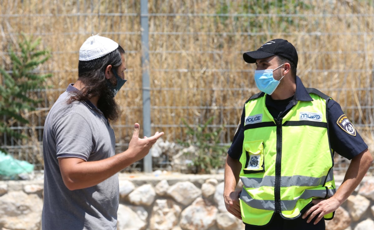 אכיפת קורונה. ארכיון