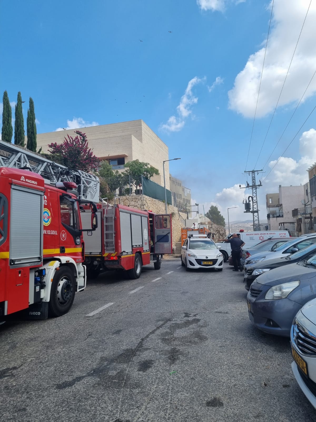 שריפה פרצה בבית ספר בעיר מודיעין עילית