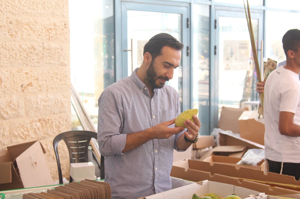 מודיעין עילית: ערב חג בשווקי ארבעת המינים