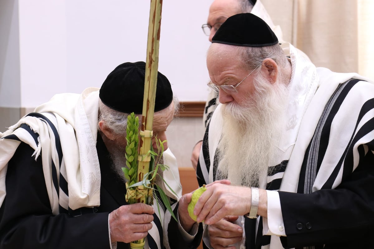 תיעוד: ראשי ישיבת סלבודקא בתפילת החג