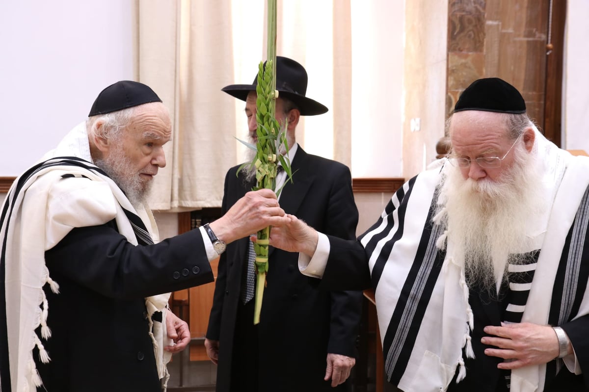 תיעוד: ראשי ישיבת סלבודקא בתפילת החג