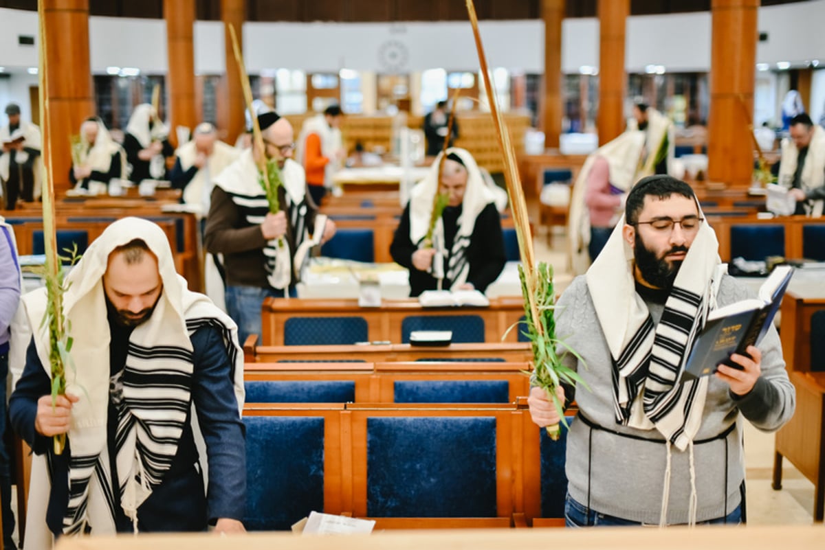 הושענא רבה בבית הכנסת המרכזי במוסקבה