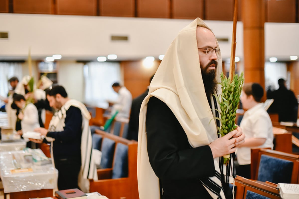 הושענא רבה בבית הכנסת המרכזי במוסקבה