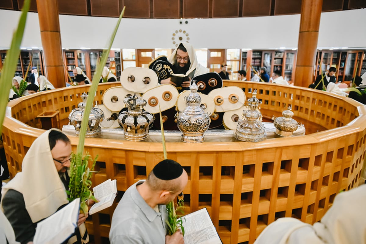 הושענא רבה בבית הכנסת המרכזי במוסקבה