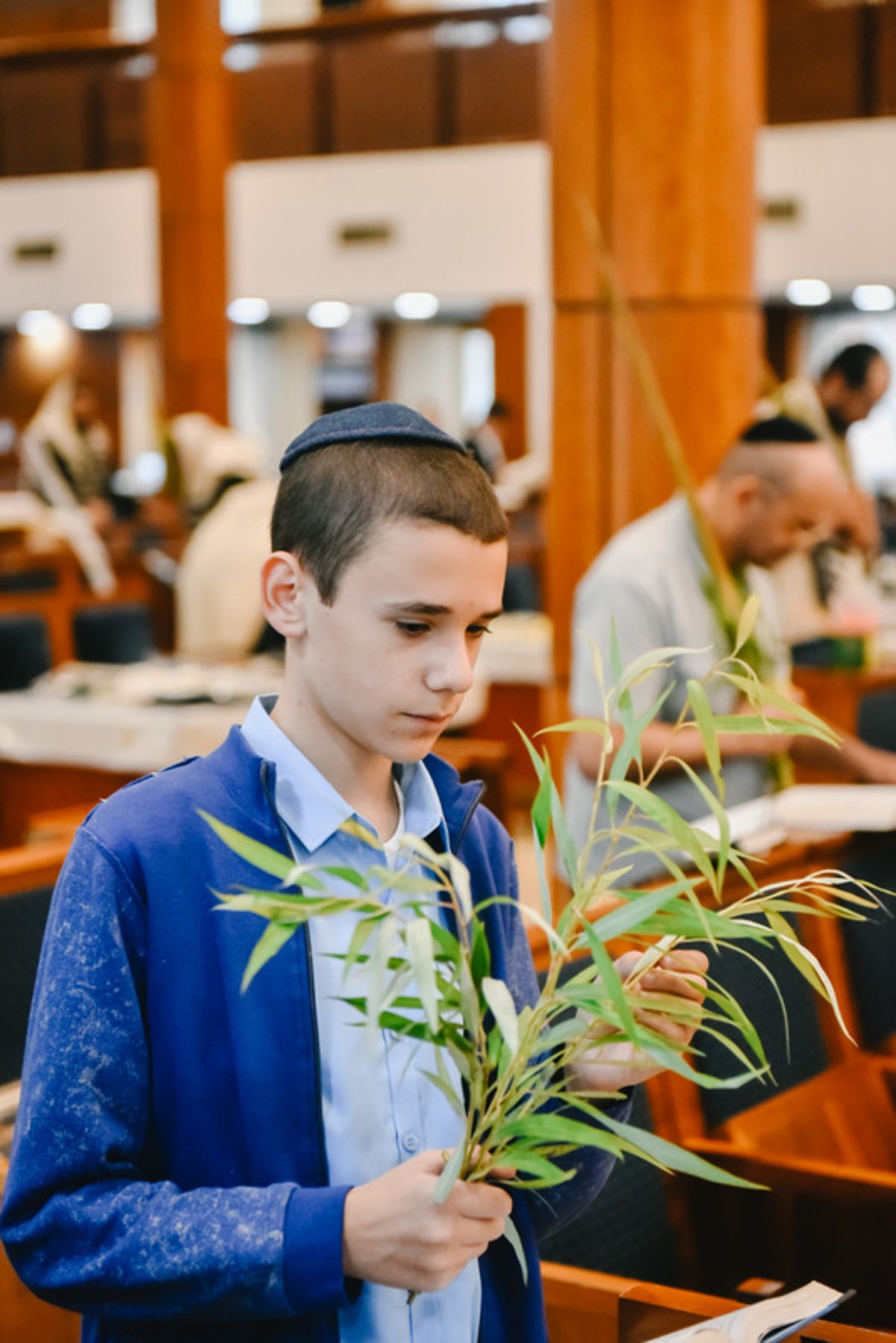 הושענא רבה בבית הכנסת המרכזי במוסקבה