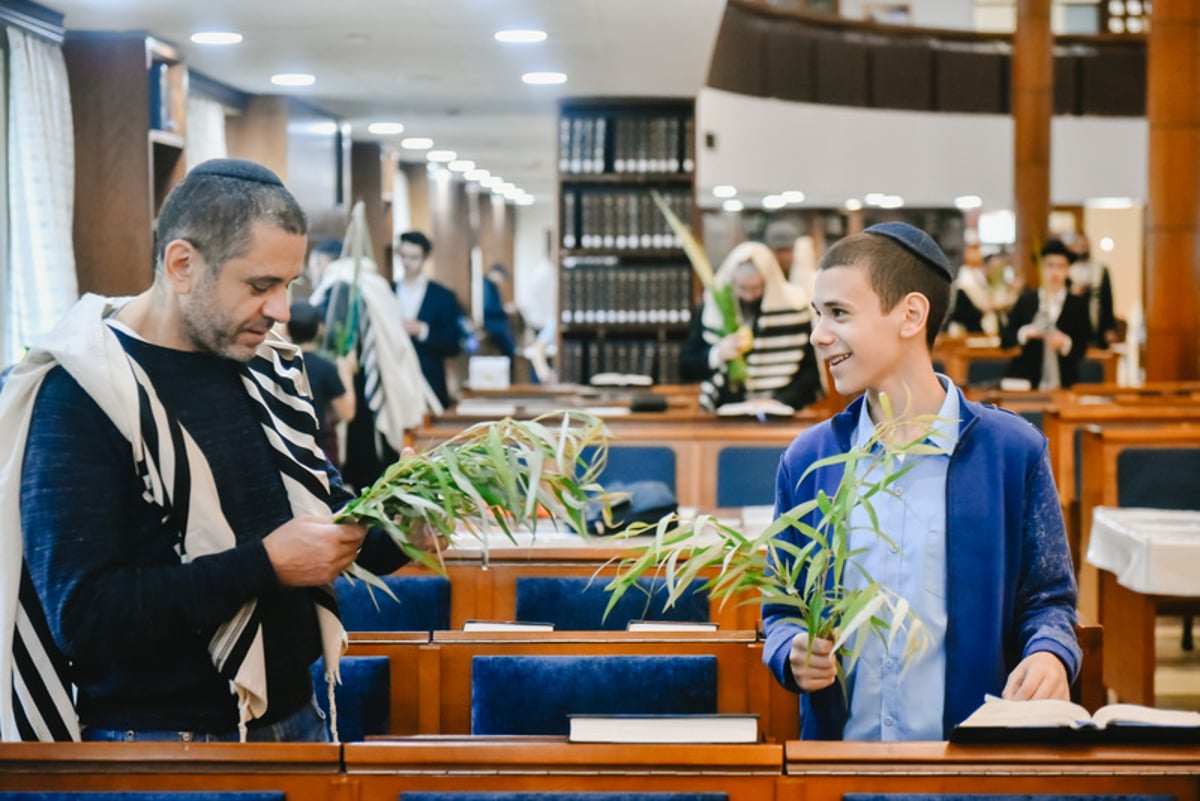 הושענא רבה בבית הכנסת המרכזי במוסקבה