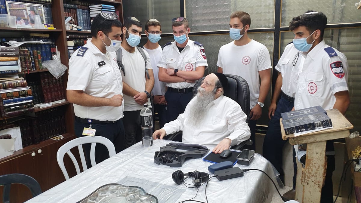 לפני תחילת 'זמן חורף': מד"א חיסנו והתברכו מראש הישיבה