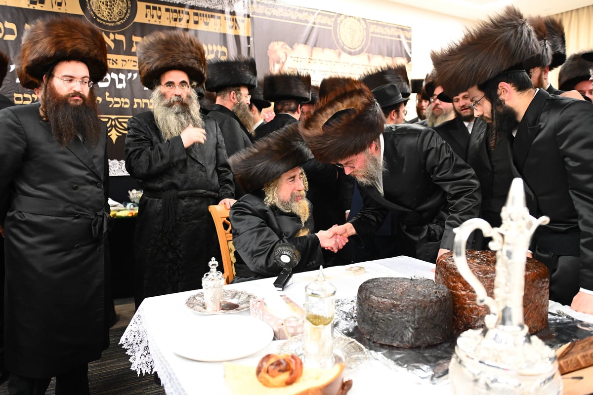 במסע לפולין: הרבי מרחמסטריווקא חילק פירות לסגולה