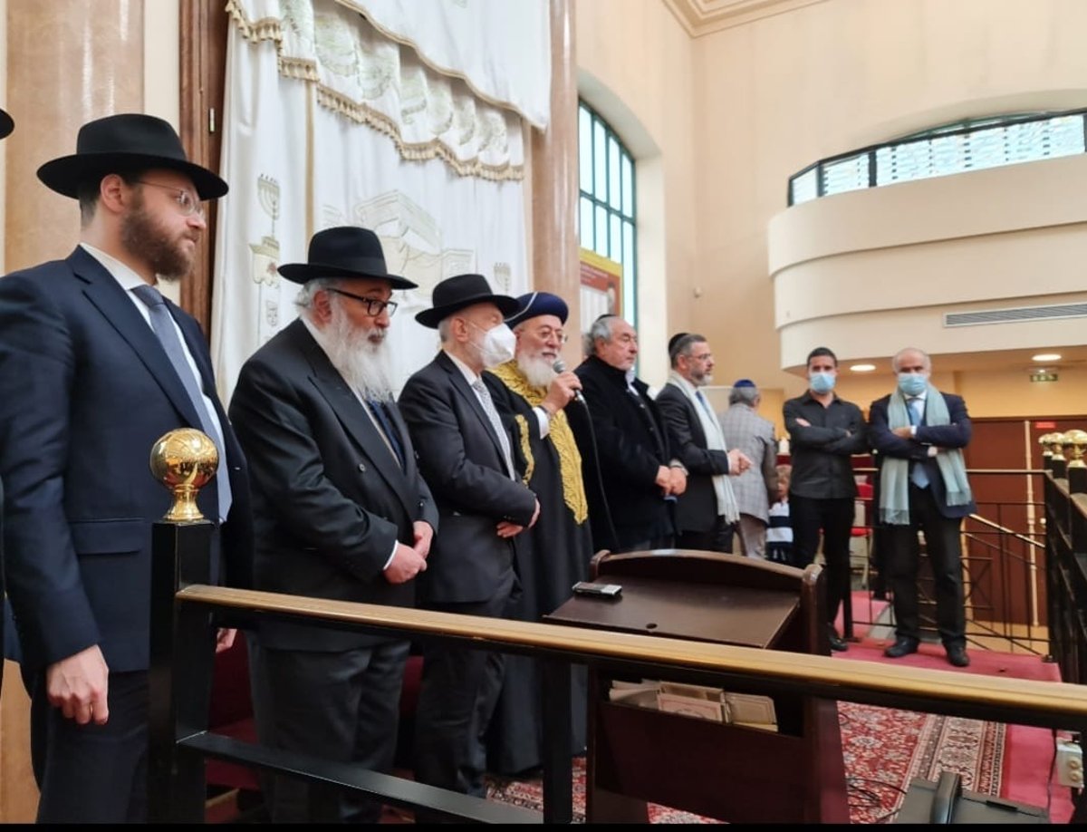 המסע של הגר"ש עמאר לצרפת • תיעוד