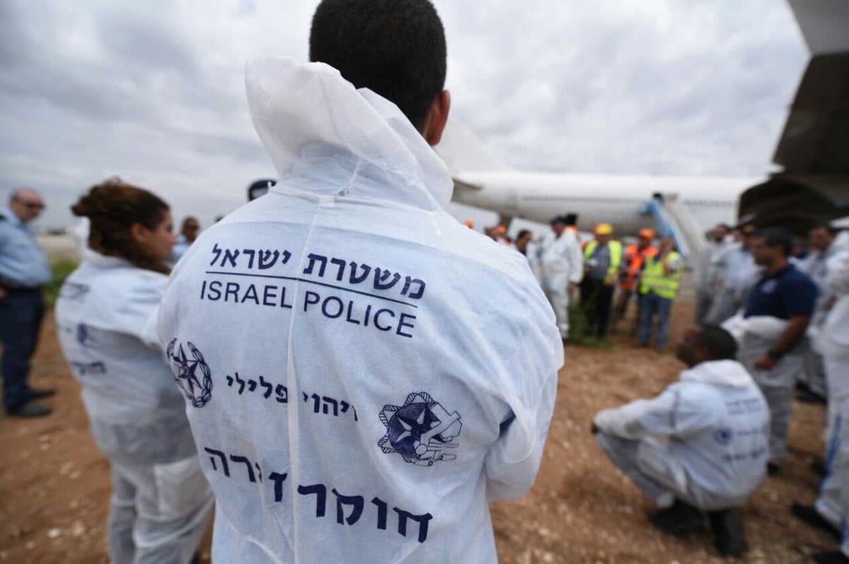 בנתב"ג תרגלו התרסקות מטוס • תיעוד